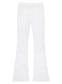 Shop Givenchy Flare Pants In 4G Jacquard Saks Fifth Avenue at Saks Fifth Avenue